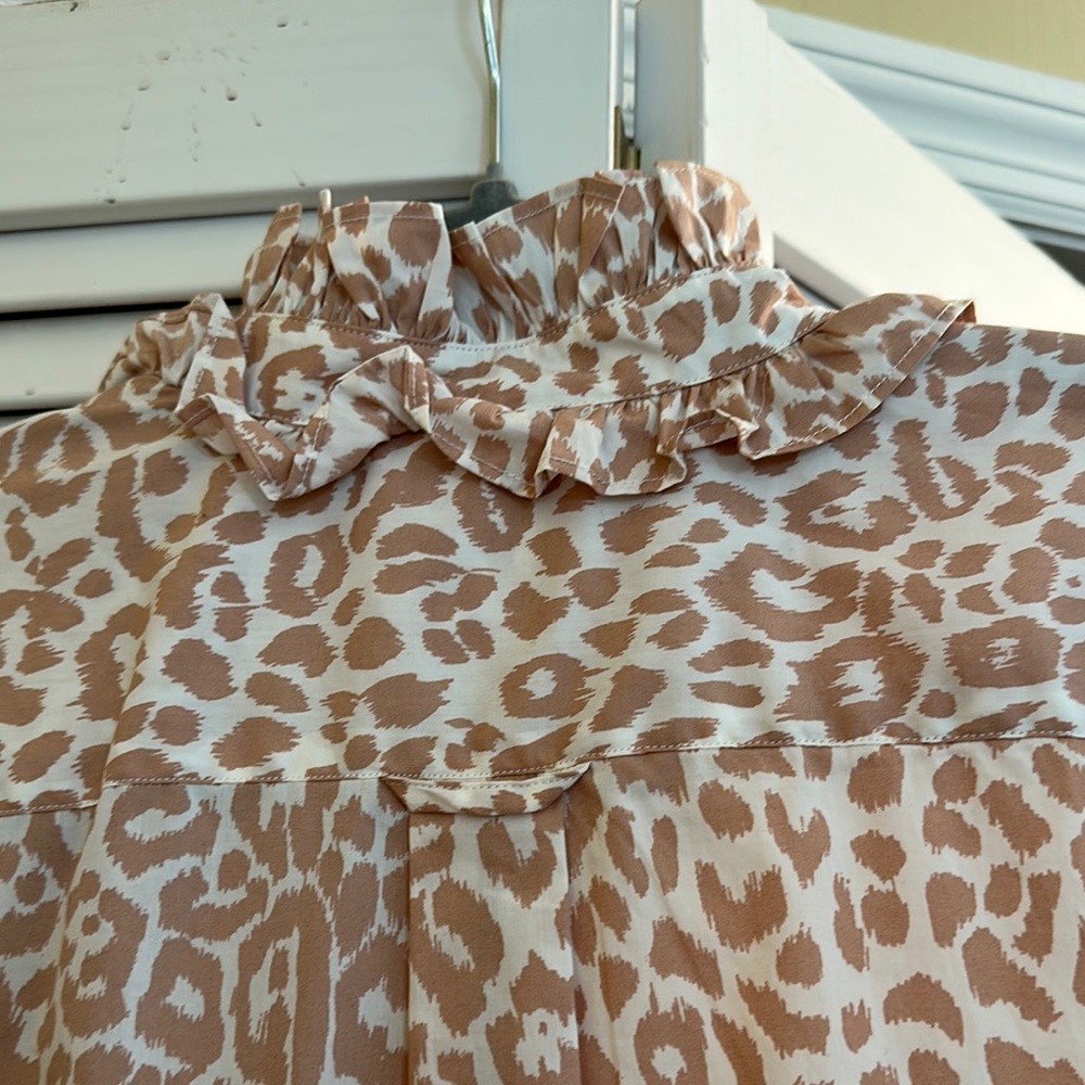J. Crew Ruffle Neck Blouse - Picture 6 of 6